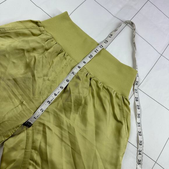 Cinq a Sept Pants Womens Small Green Giles Cupro Jogger Cargo Crop Pull On Tea - Picture 9 of 14